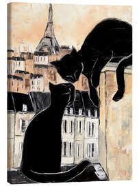 Canvas print  Cats whispers - JIEL