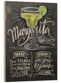 Hout print  Margarita recept (Engels) - Lily &amp; Val