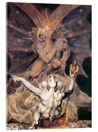 Acrylglas print  the number of the beast is 666 - William Blake
