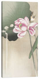 Canvas print  Lotus Flower and Finch - Ohara Koson