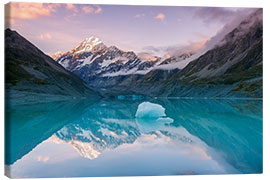 Canvas print  Glacial lake at Mt Cook, New Zealand - Matteo Colombo