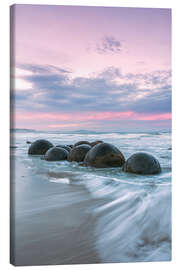 Canvas print  Moeraki boulders, New Zealand - Matteo Colombo
