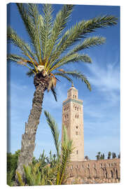 Canvas print  Minaret of the Koutoubia Mosque, UNESCO World Heritage Site, Marrakech, Morocco, North Africa, Afric - Nico Tondini