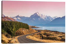 Canvas print  Road to Aoraki, New Zealand - Matteo Colombo