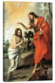 Canvas print  The baptism of christ - Bartolome Esteban Murillo