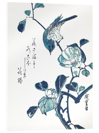 Acrylglas print  Camellia and Bird - Utagawa Hiroshige