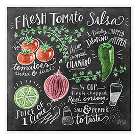 Premium poster Tomato salsa recipe