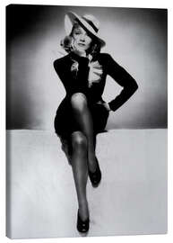 Canvas print  Marlene Dietrich - Hoogspanning