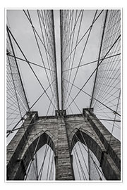 Premium poster Brooklyn Bridge in New York