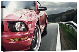 Canvas print  Red Mustang