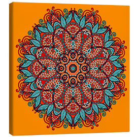 Canvas print  Mandala Orange II