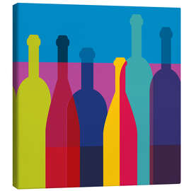 Canvas print  Wine bottles