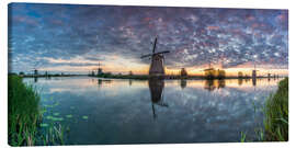 Canvas print  Kinderdjik Panorama windmills Netherlands - Dennis Stracke