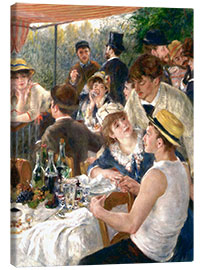 Canvas print  Lunch van de roeiers (Detail) - Pierre-Auguste Renoir