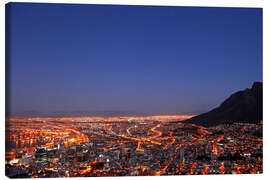 Canvas print  Cape Town at night, South Africa - wiw
