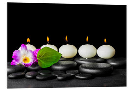 PVC print  spa still life with candles