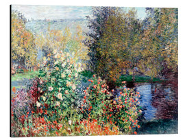 Aluminium print  Hoek van de Tuin bij Montgeron - Claude Monet