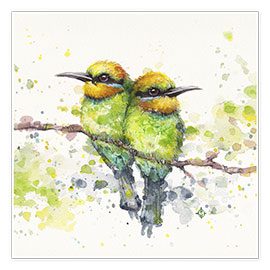 Poster Family (Rainbow Bee Eaters)