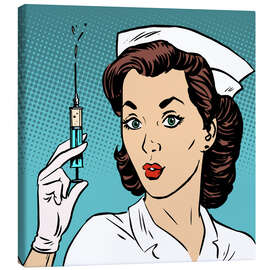 Canvas print  Nurse with syringe