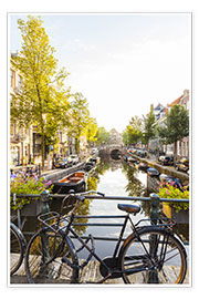Poster Amsterdam canal