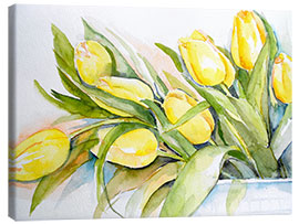 Canvas print  yellow tulip 2 - Maria Földy