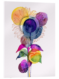 Acrylglas print  Sunflower abstract - Janet Broxon