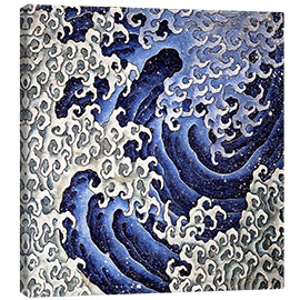 Canvas print  Masculine Waves (Onami) - Katsushika Hokusai