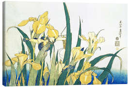 Canvas print  Iris - Katsushika Hokusai