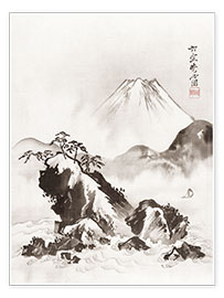 Premium poster  Mount Fuji - Kawanabe Kyosai