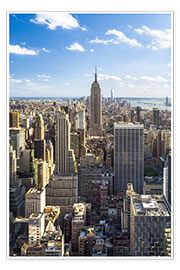Premium poster Manhattan skyline in New York City, USA