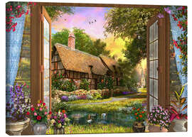 Canvas print  Cottage View Sunset - Dominic Davison