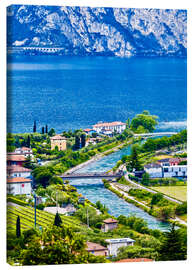 Canvas print  View of Lake Garda in Northern Italy