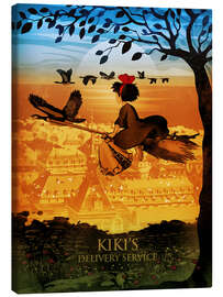 Canvas print  Kiki's Delivery Service (Kiki's vliegende koeriersdienst) - Albert Cagnef