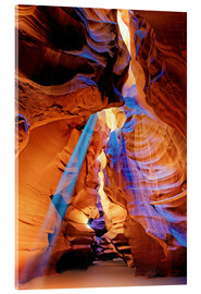 Acrylglas print  Upper Antelope Canyon Beam - Michael Rucker