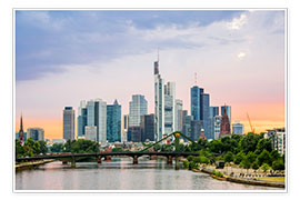 Premium poster Frankfurter Skyline