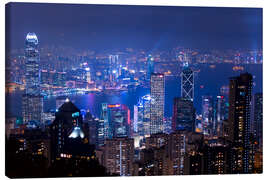 Canvas print  View of Hong Kong from Victoria Peak