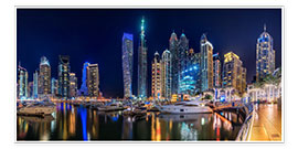 Poster  The fascination of Dubai Marina Bay