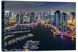 Canvas print  Dubai Marina at dawn - Dieter Meyrl