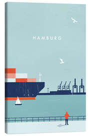 Canvas print  Hamburg Illustratie - Katinka Reinke
