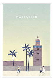 Premium poster Marrakesh illustratie