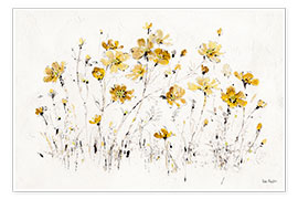 Poster Wildflowers in yellow I