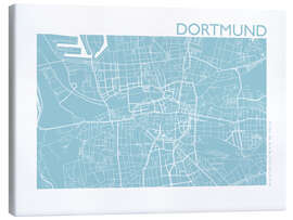 Canvas print  City map of Dortmund - 44spaces