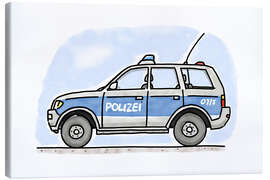 Canvas print  Hugos German police car - Hugos Illustrations