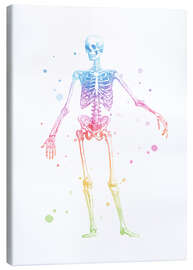 Canvas print  Rainbow skeleton - Mod Pop Deco