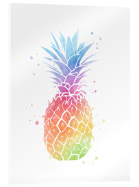 Acrylglas print  Rainbow pineapple - Mod Pop Deco