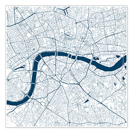 Poster City map of London