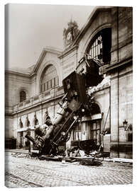 Canvas print  Train accident at the Montparnasse station, Paris - John Parrot