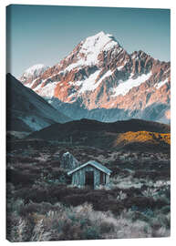 Canvas print  Hut at Mount Cook, New Zealand - Nicky Price