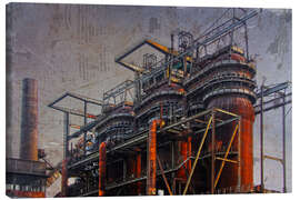 Canvas print  blast furnace plant - Dieter Ziegenfeuter