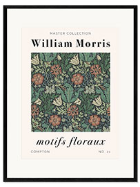 Ingelijste kunstdruk  Motifs Floraux - Compton - William Morris